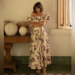 Antonio Melani x The Style Bungalow Miraflores High Waist Pleated Skirt